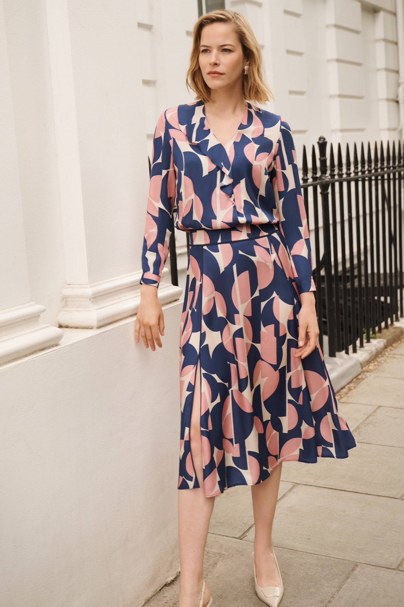 Latimer Arc Print Skirt