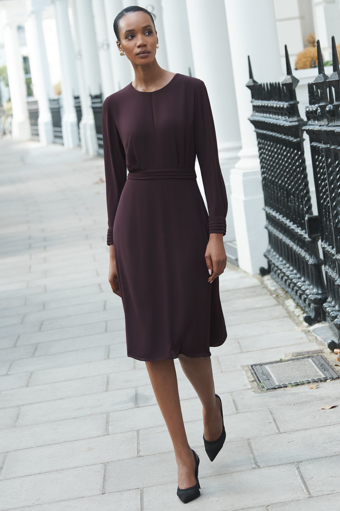 Exmouth Aubergine Dress