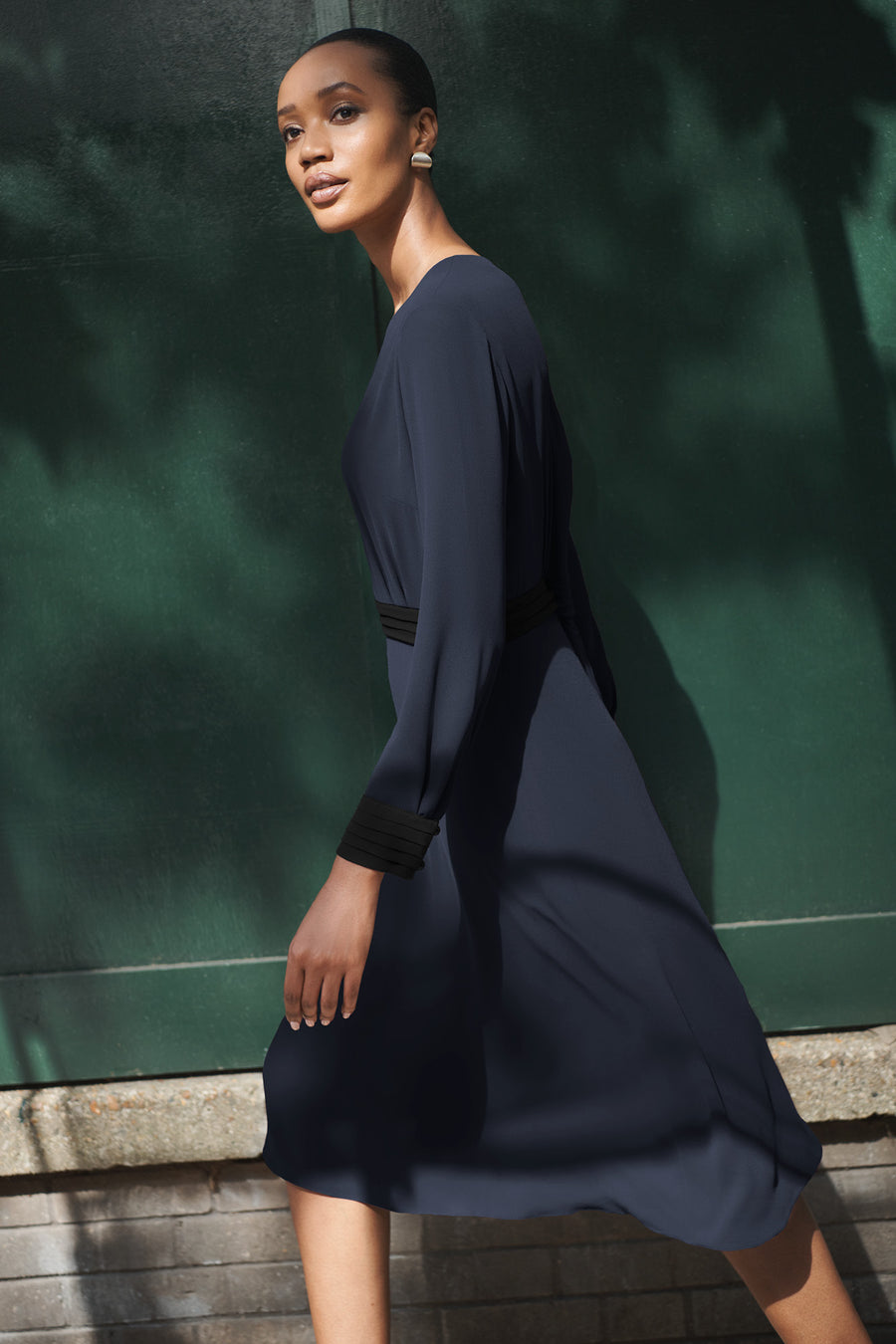 Exmouth Navy and Black Dress