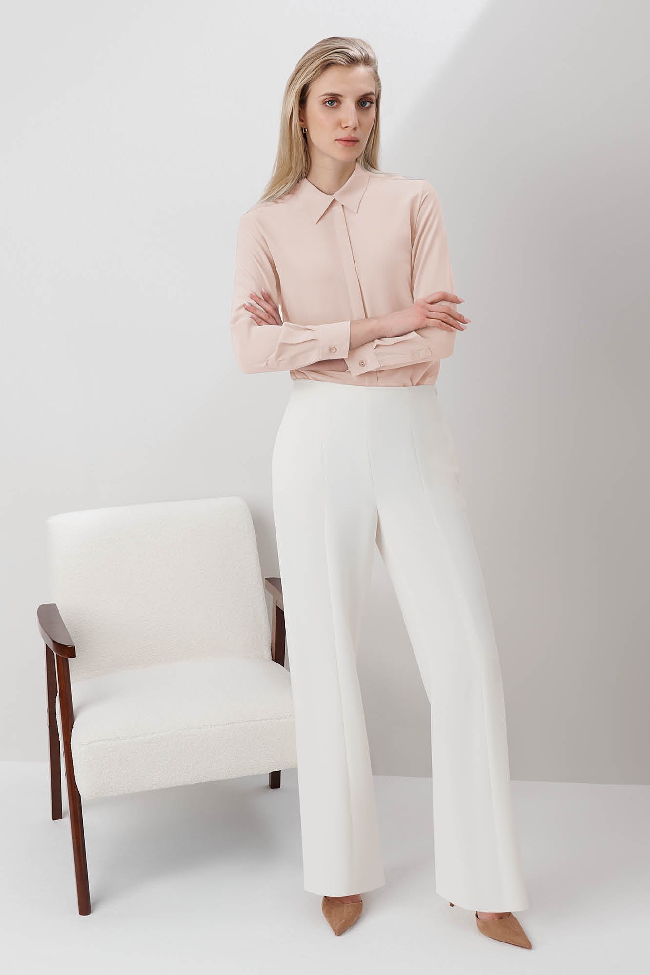 Harlequin Ivory Trousers