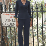 Hoxton Navy and Yellow Top