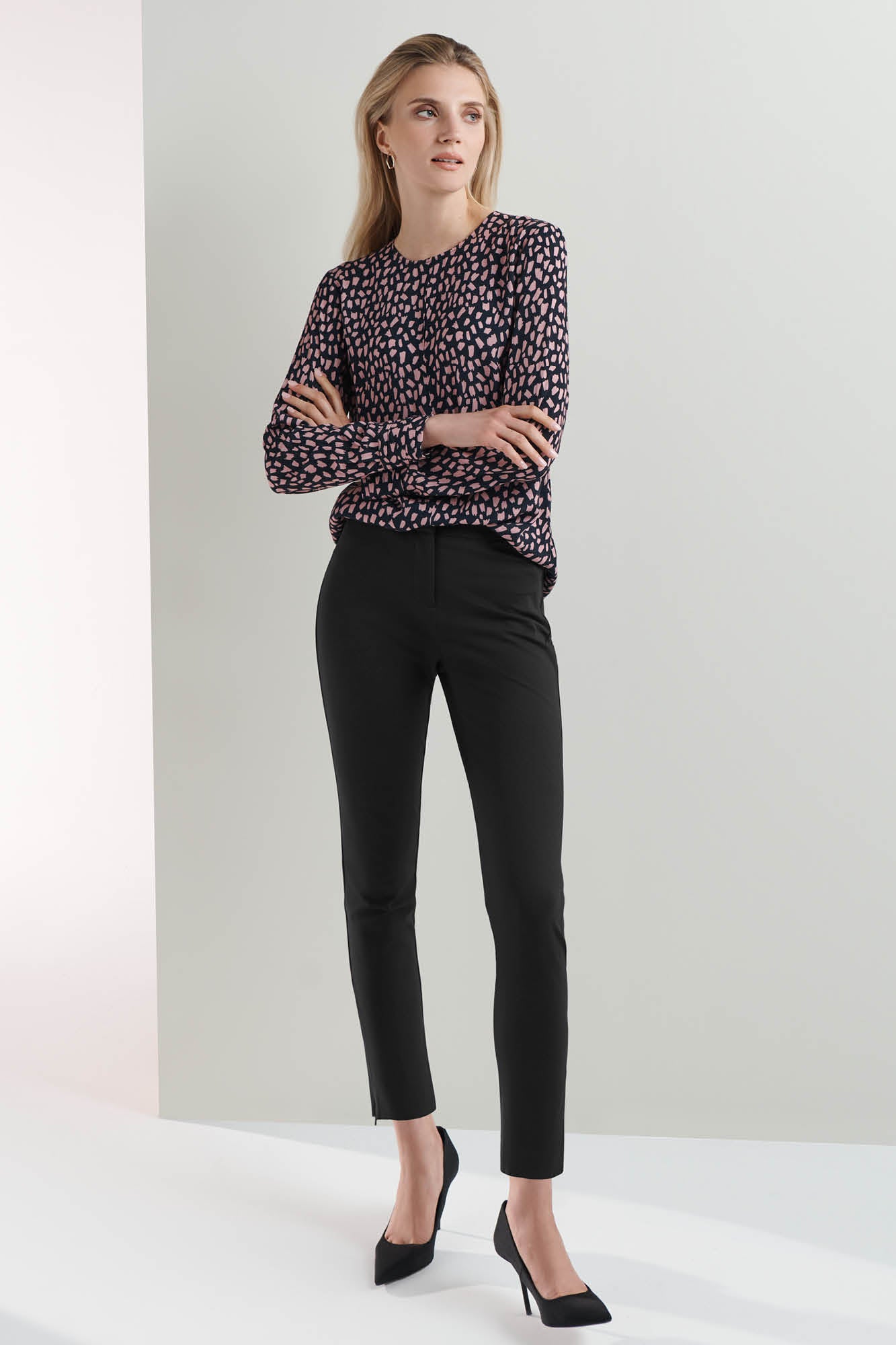 Keats Black Ponte Trousers