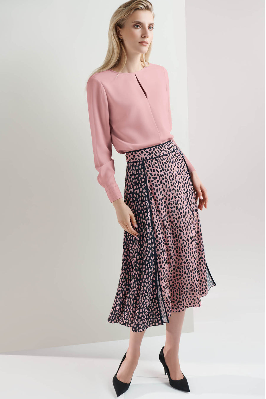 Latimer Terrazzo Print Skirt