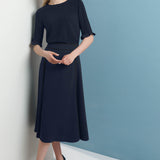 Latimer Navy and Black Skirt