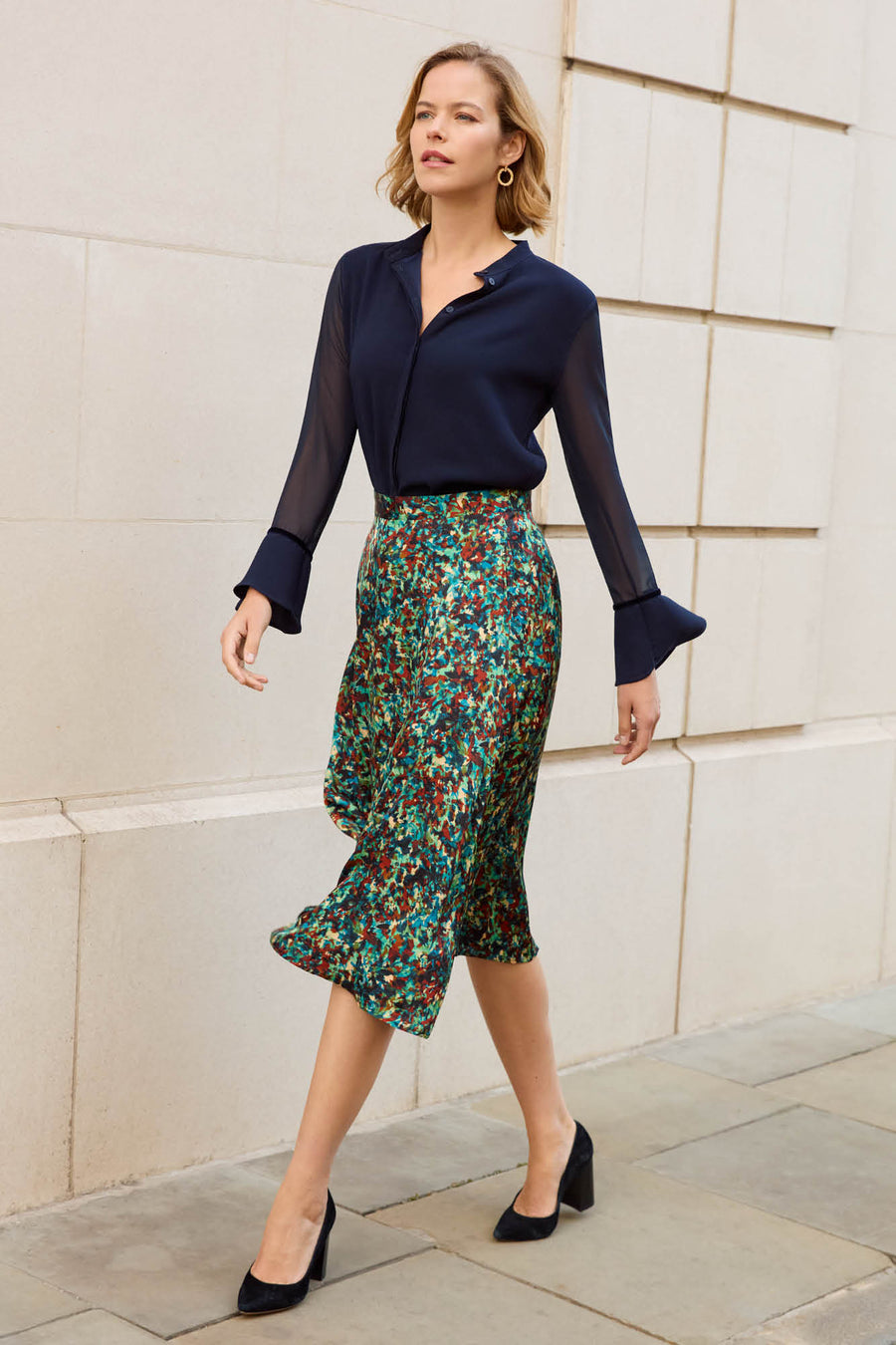 Lyndhurst Navy Blouse