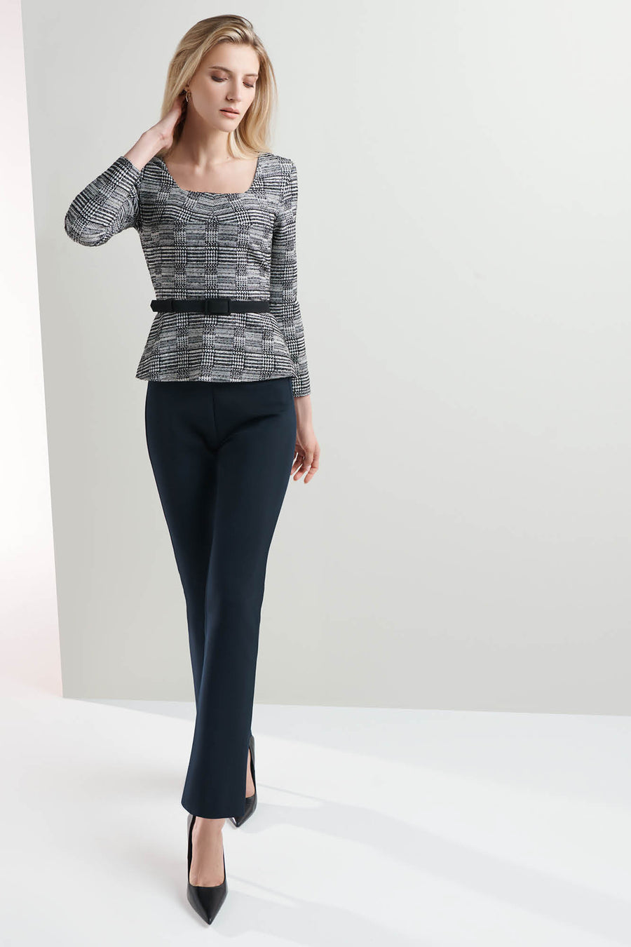 Putney Navy Ponte Trousers