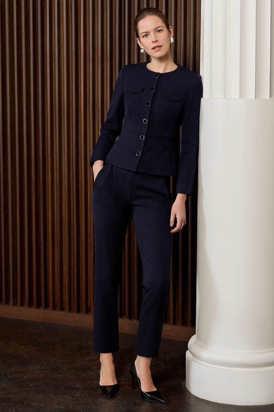 Connaught Navy Pique Jacket