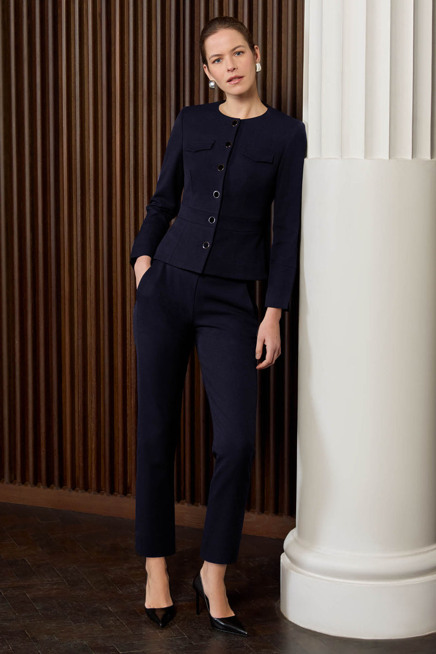 Connaught Navy Pique Jacket