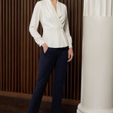 Davos Navy Pique Trousers