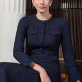 Hemsworth Midnight Jacquard Dress