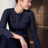 Hemsworth Midnight Jacquard Dress