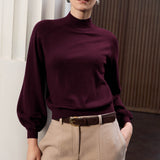 Loxley 100% Merino Wool Burgundy Jumper