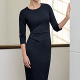 Stockbridge Navy Herringbone Ponte Dress