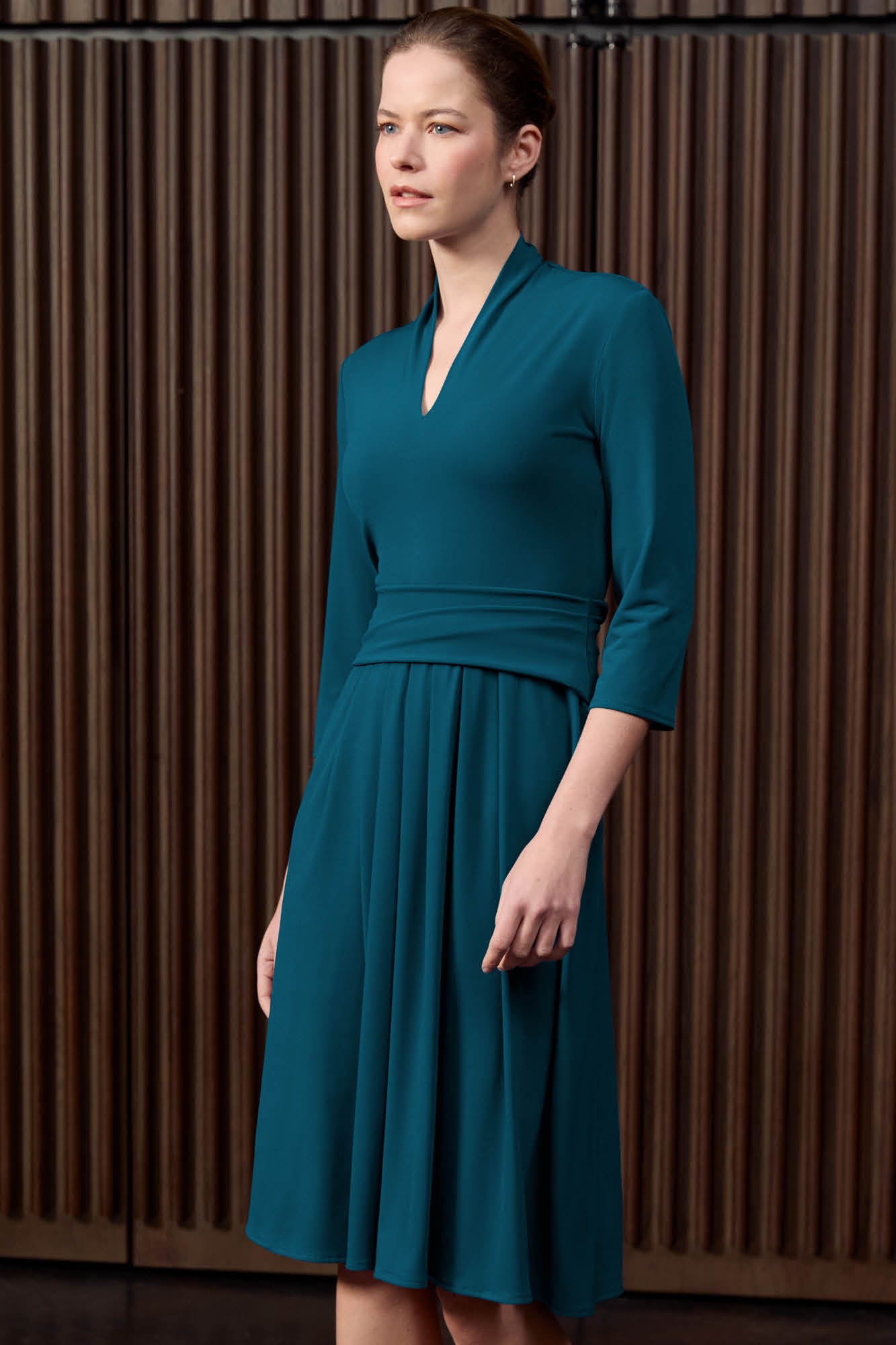 Tytherley Cadet Blue Jersey Dress