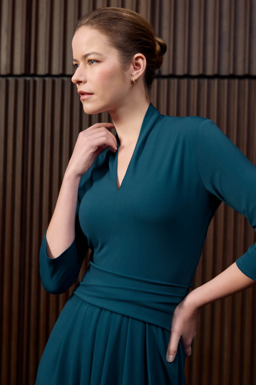 Tytherley Cadet Blue Jersey Dress