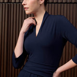 Tytherley Navy Jersey Dress
