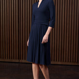 Tytherley Navy Jersey Dress