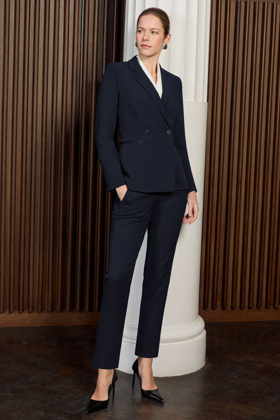 Davos Navy Performance Tailoring Trousers