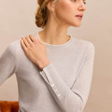 Maddy Grey and Ivory Merino Jumper