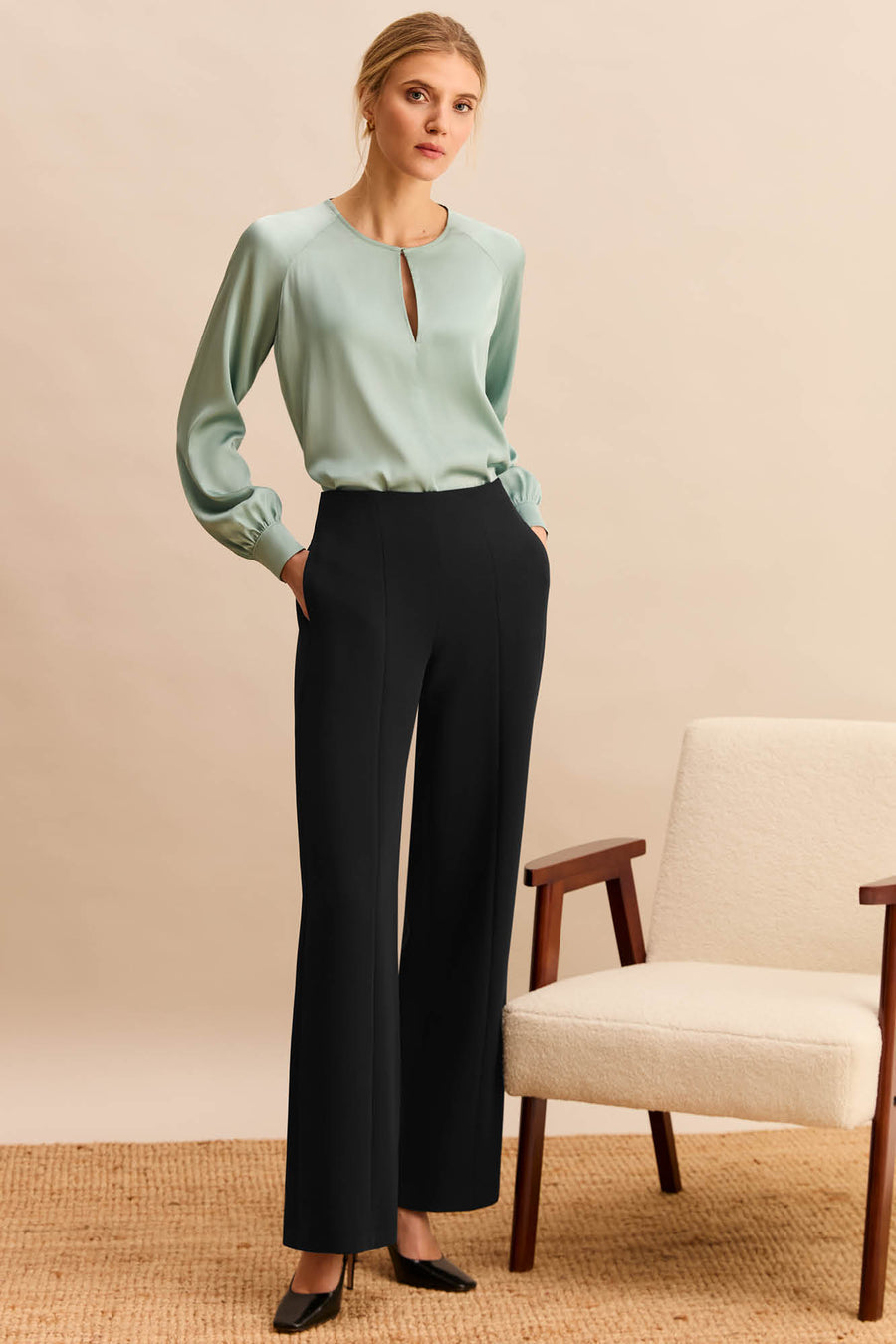 Toulouse Sage Blouse
