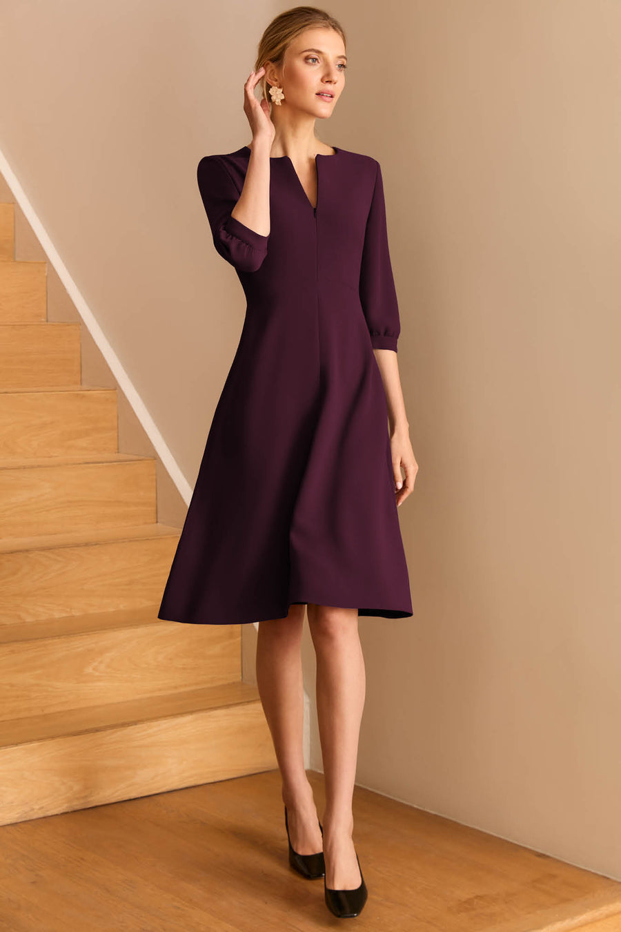 Farley Aubergine Dress