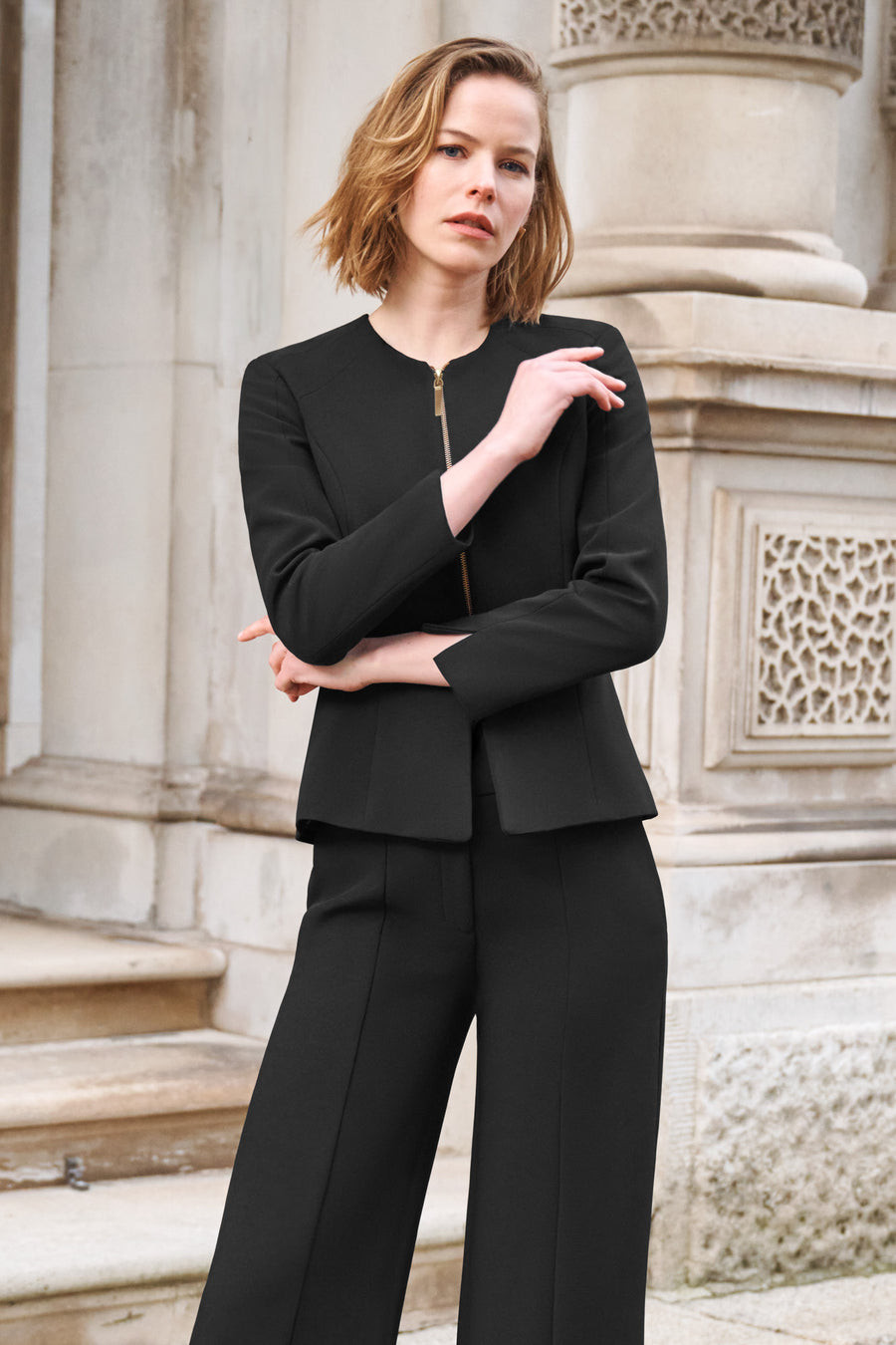 Harlequin Black Performance Tailoring Trousers