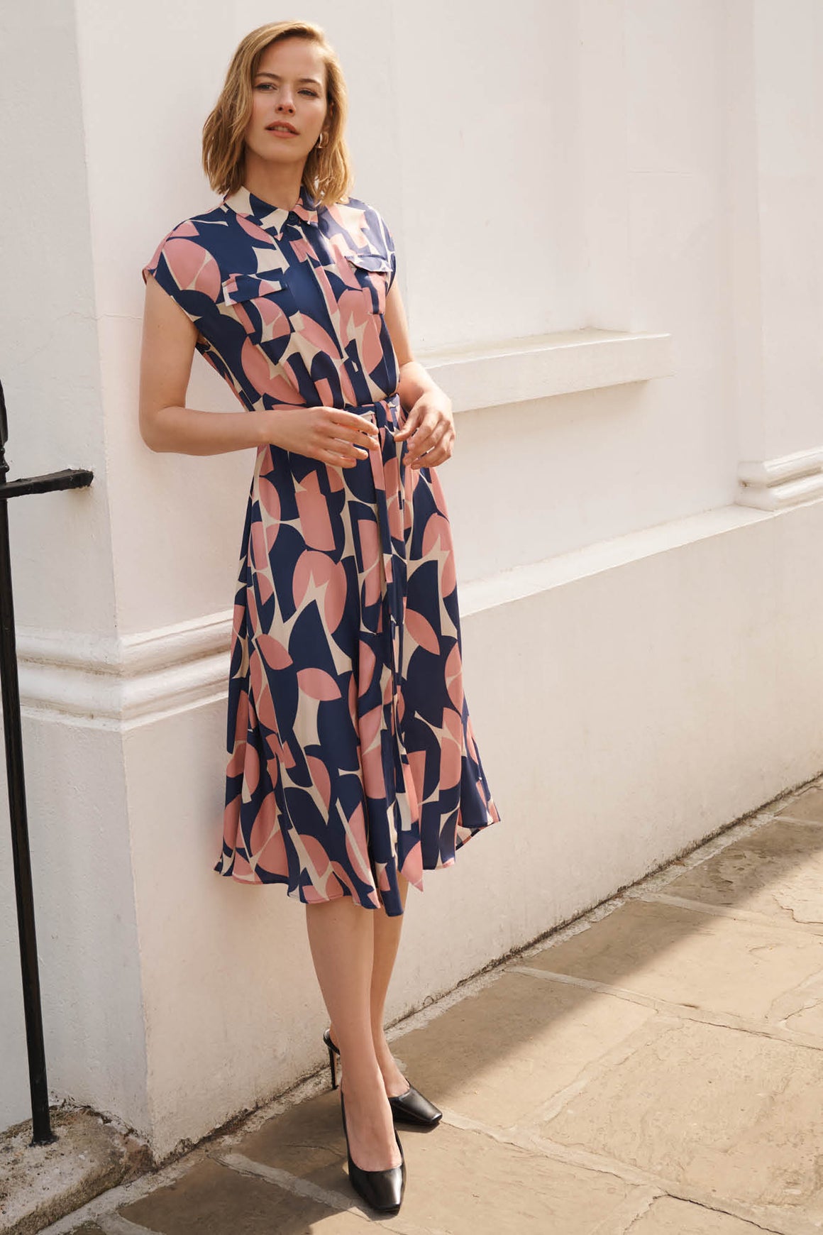 Calvi Arc Print Dress