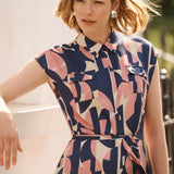 Calvi Arc Print Dress