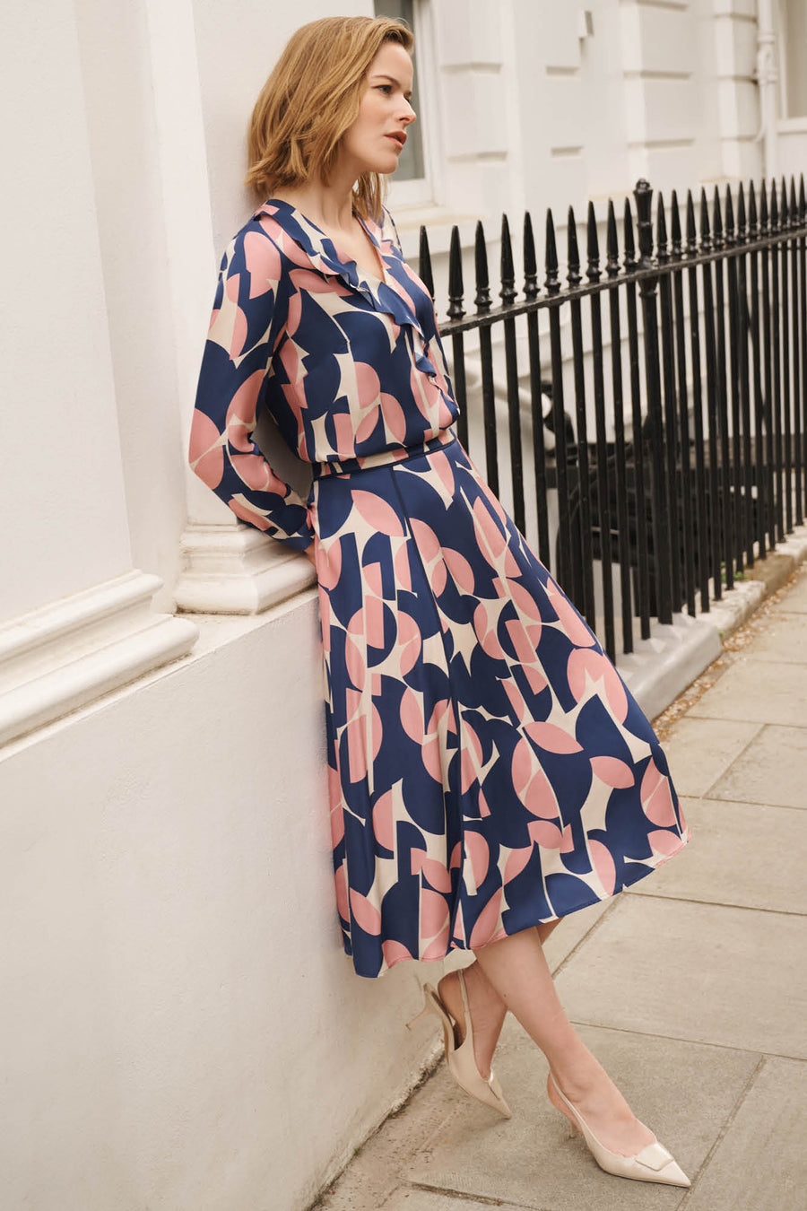 Latimer Arc Print Skirt