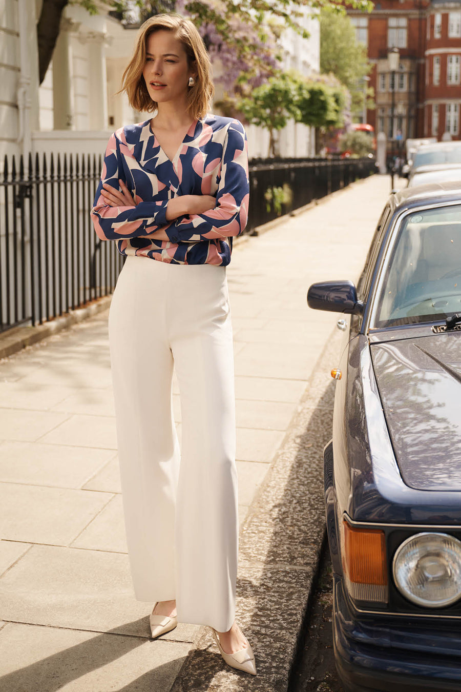 Harlequin Cream Trousers