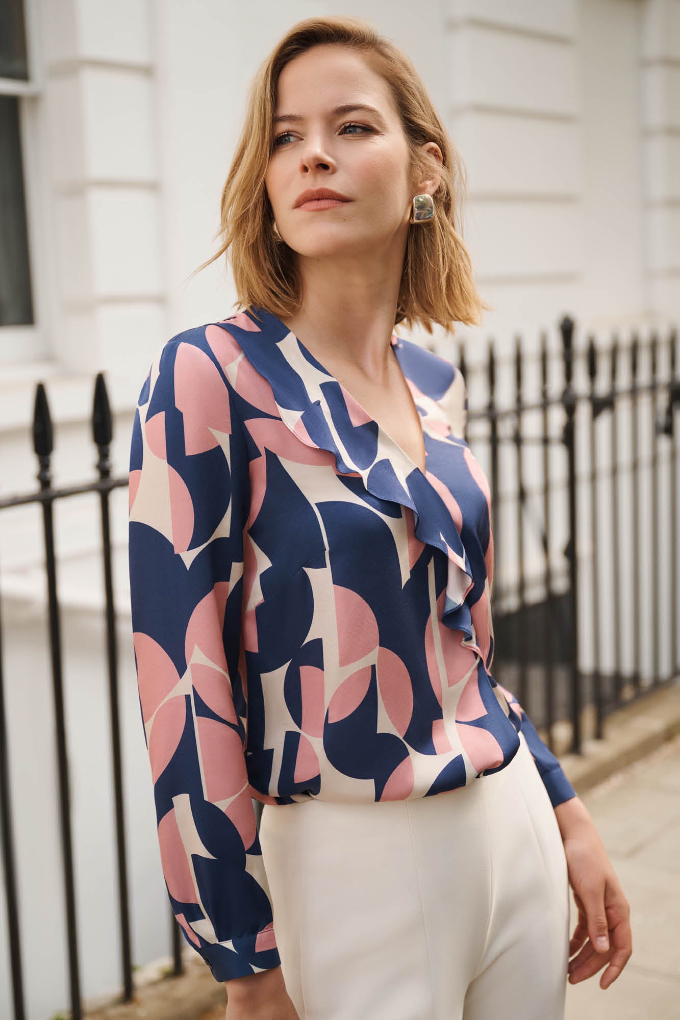 Como Arc Print Top