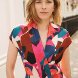 Yarmouth Modernist Print Dress
