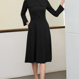 Hemsworth Black Pique Dress
