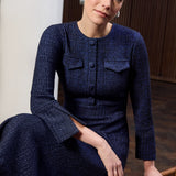 Hemsworth Midnight Jacquard Dress