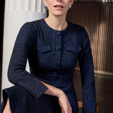 Hemsworth Midnight Jacquard Dress