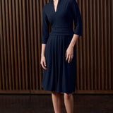 Tytherley Navy Jersey Dress