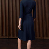 Tytherley Navy Jersey Dress