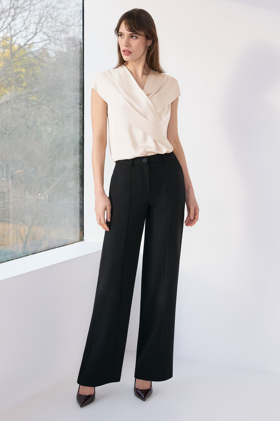 Alton Black Performance Tailoring Trousers