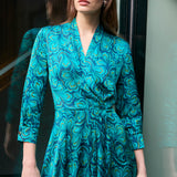 Chatham Turquoise Print Dress