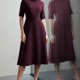 Devonshire Aubergine Dress