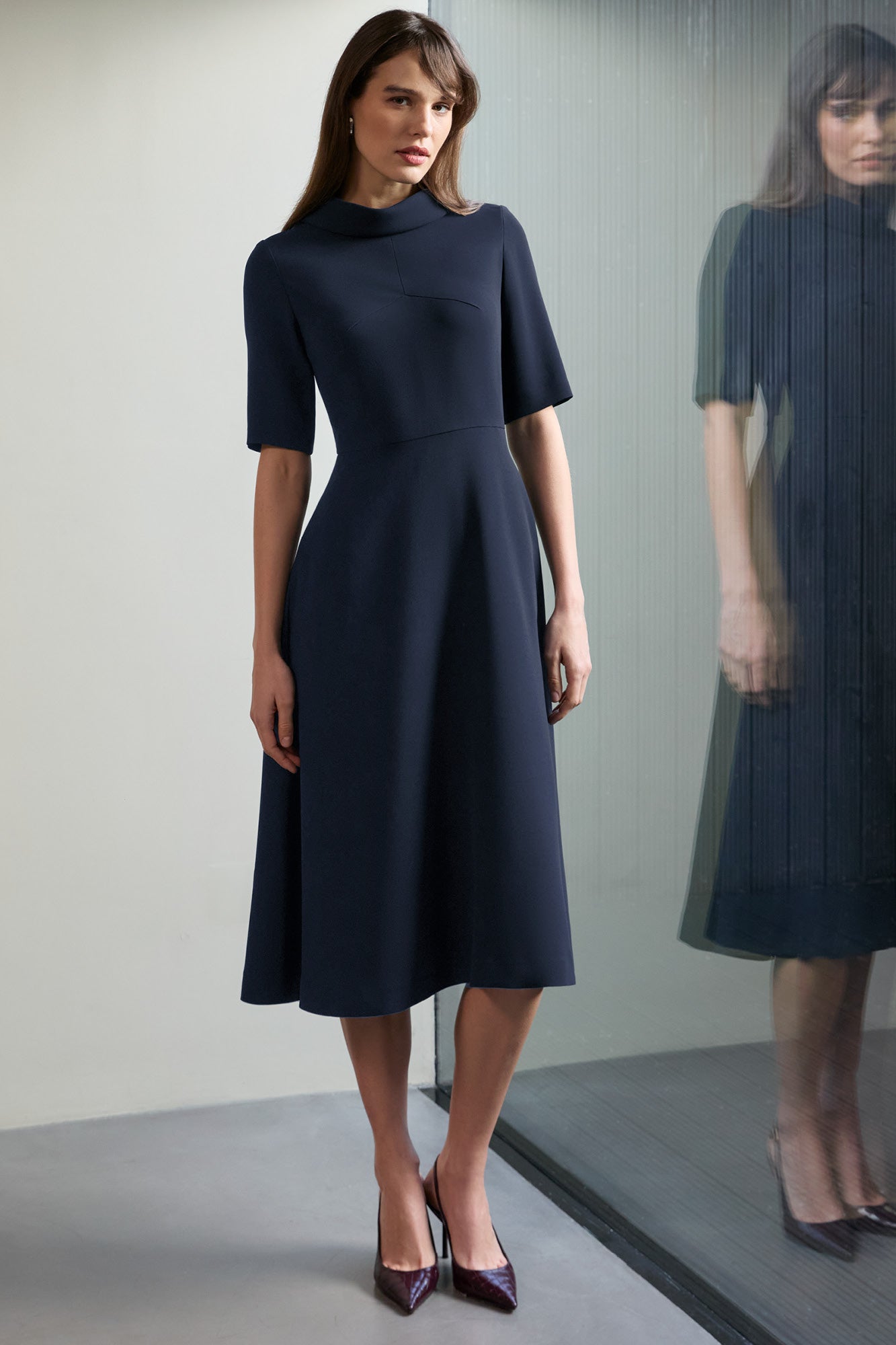 Devonshire Navy Dress