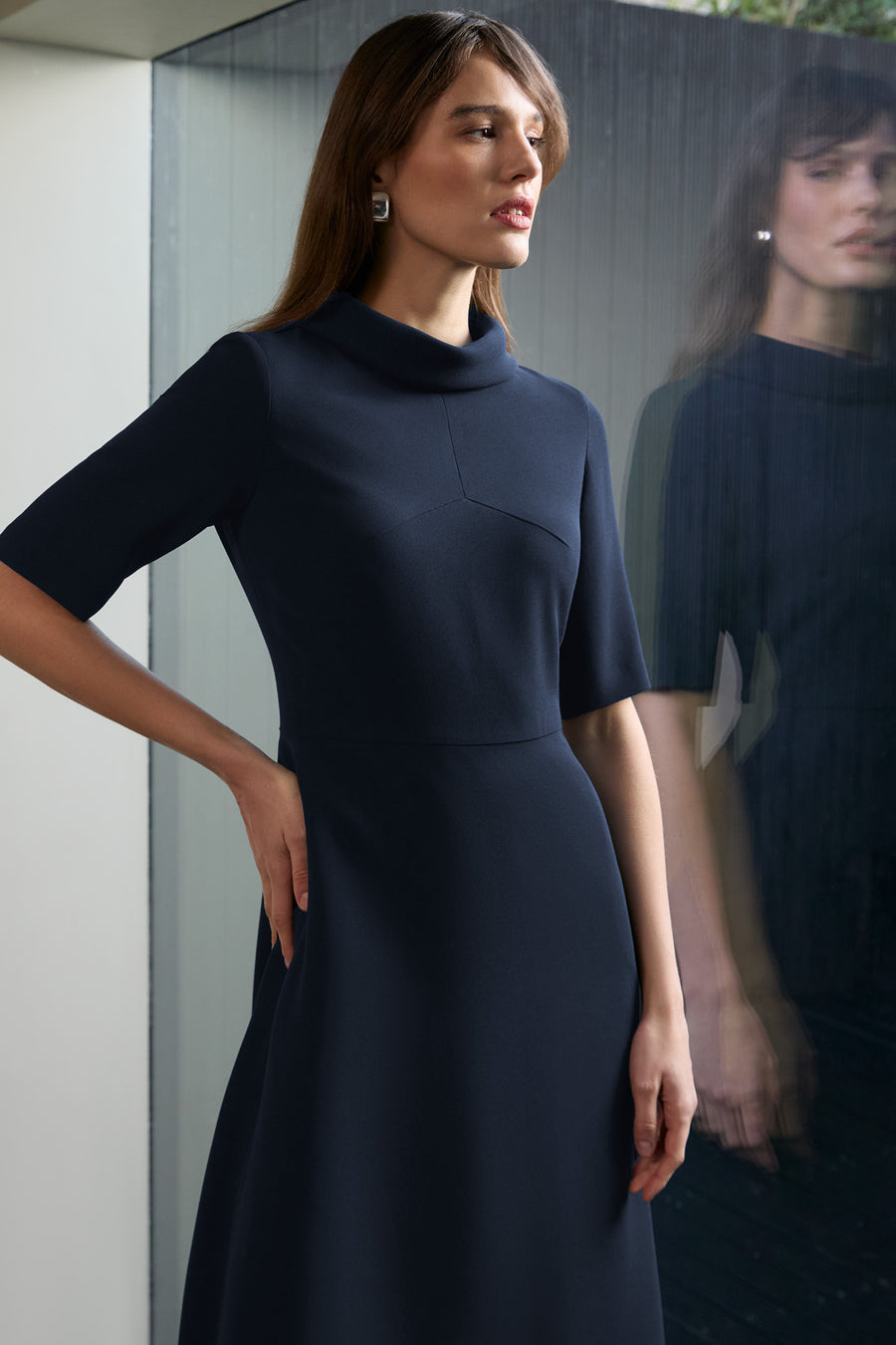 Devonshire Navy Dress