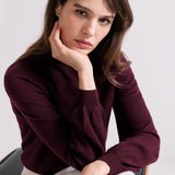 Loxley 100% Merino Wool Burgundy Jumper