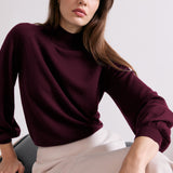 Loxley 100% Merino Wool Burgundy Jumper