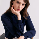 Loxley 100% Merino Wool Navy Jumper