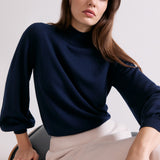 Loxley 100% Merino Wool Navy Jumper