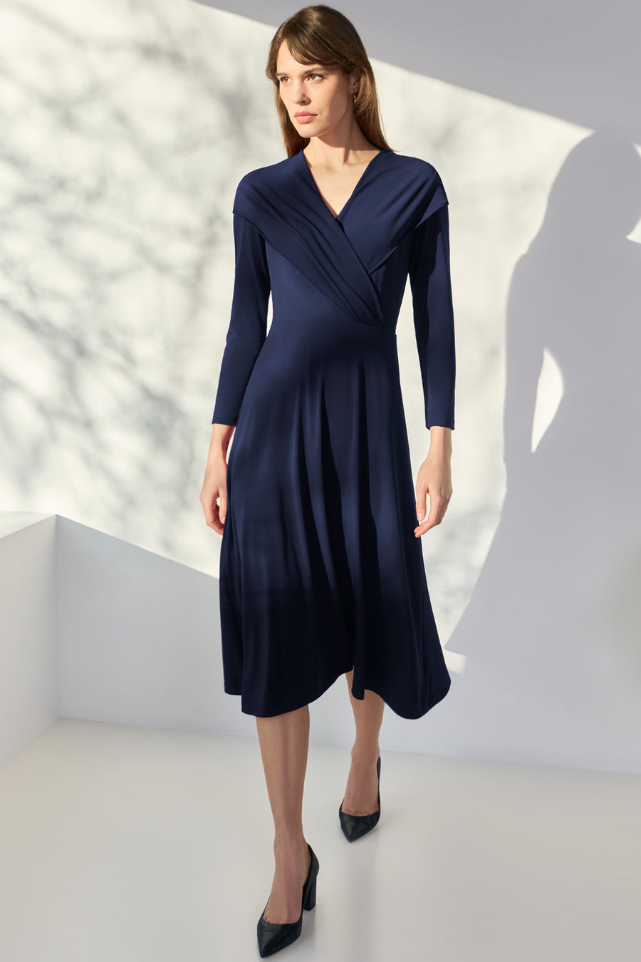 Manhattan Navy Jersey Dress