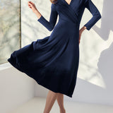 Manhattan Navy Jersey Dress