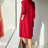 Oxberry Red & Rose Pink Dress