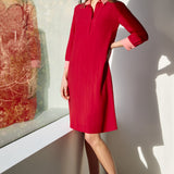 Oxberry Red & Rose Pink Dress